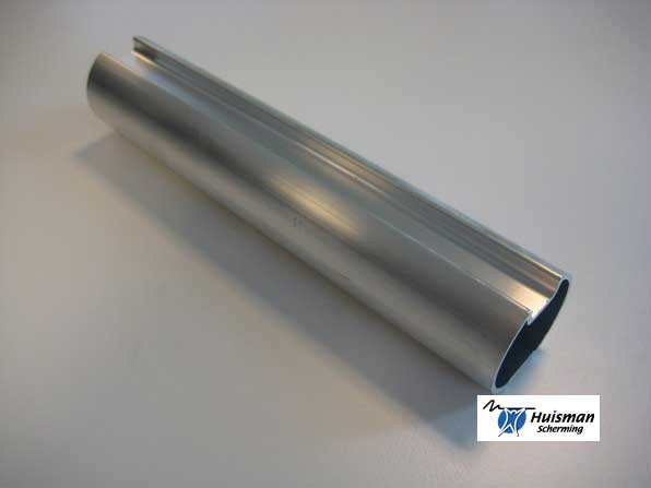 Koppelstuk rolbuis 50mm, enkelgroefs, aluminium (art. 272120)