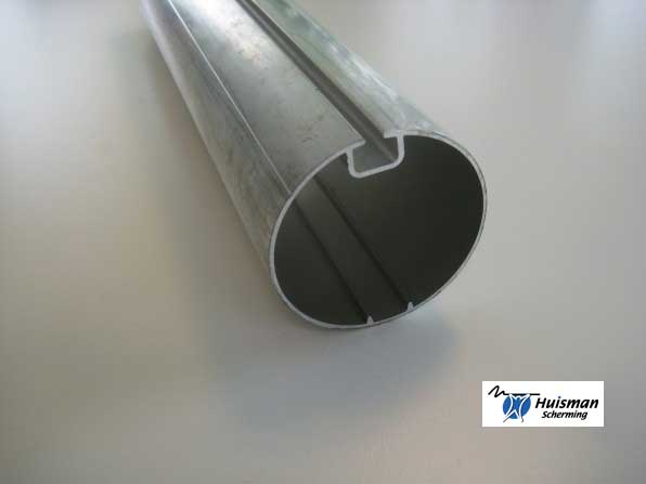 Rolbuis (groefpijp) aluminium 63mm enkelgroefs a 6,40 mtr (art. 273110)