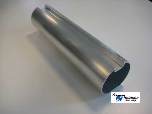 Koppelstuk rolbuis 63mm, enkelgroefs, aluminium (art. 273120)