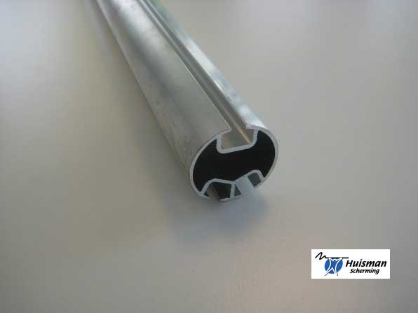 roll pipe (groove pipe) aluminium 35 mm dubble grooves for 6.40 meter (art. 273151)