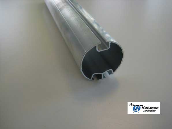 Rolbuis (groefpijp) aluminium 50mm dubbelgroefs a 6,40 mtr (art. 273170)