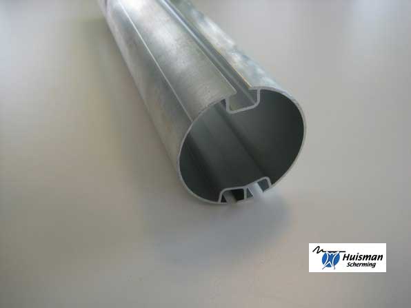 roll pipe (groove pipe) aluminium 63 mm dubble grooves for 6.40 meter (art. 273190)
