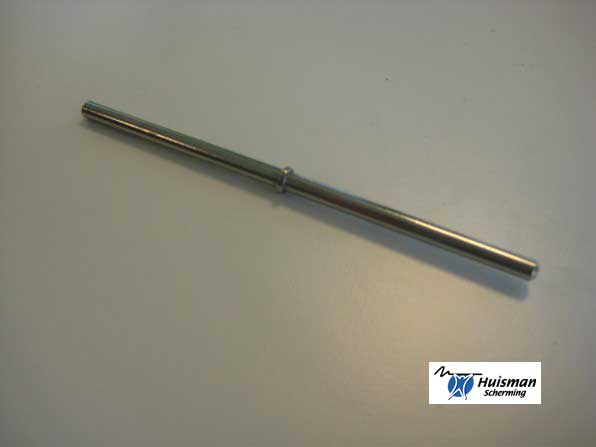 losse RVS as 6mm Lengte 150mm tbv dilatatie schermprofiel (art. 604026)