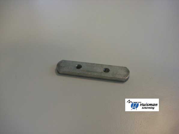 counter plate 65mm 2 holes ( m6) aluminium (art. 604050)