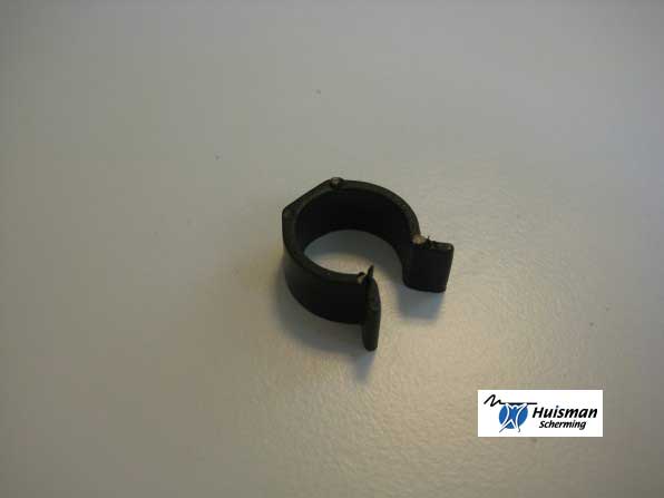 pipe clamp 19 mm black nylon (art. 662325)
